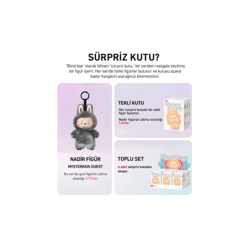 POP MART LABUBU THE MONSTERS BIG INTO ENERGY SÜRPRİZ KUTU SERİSİ